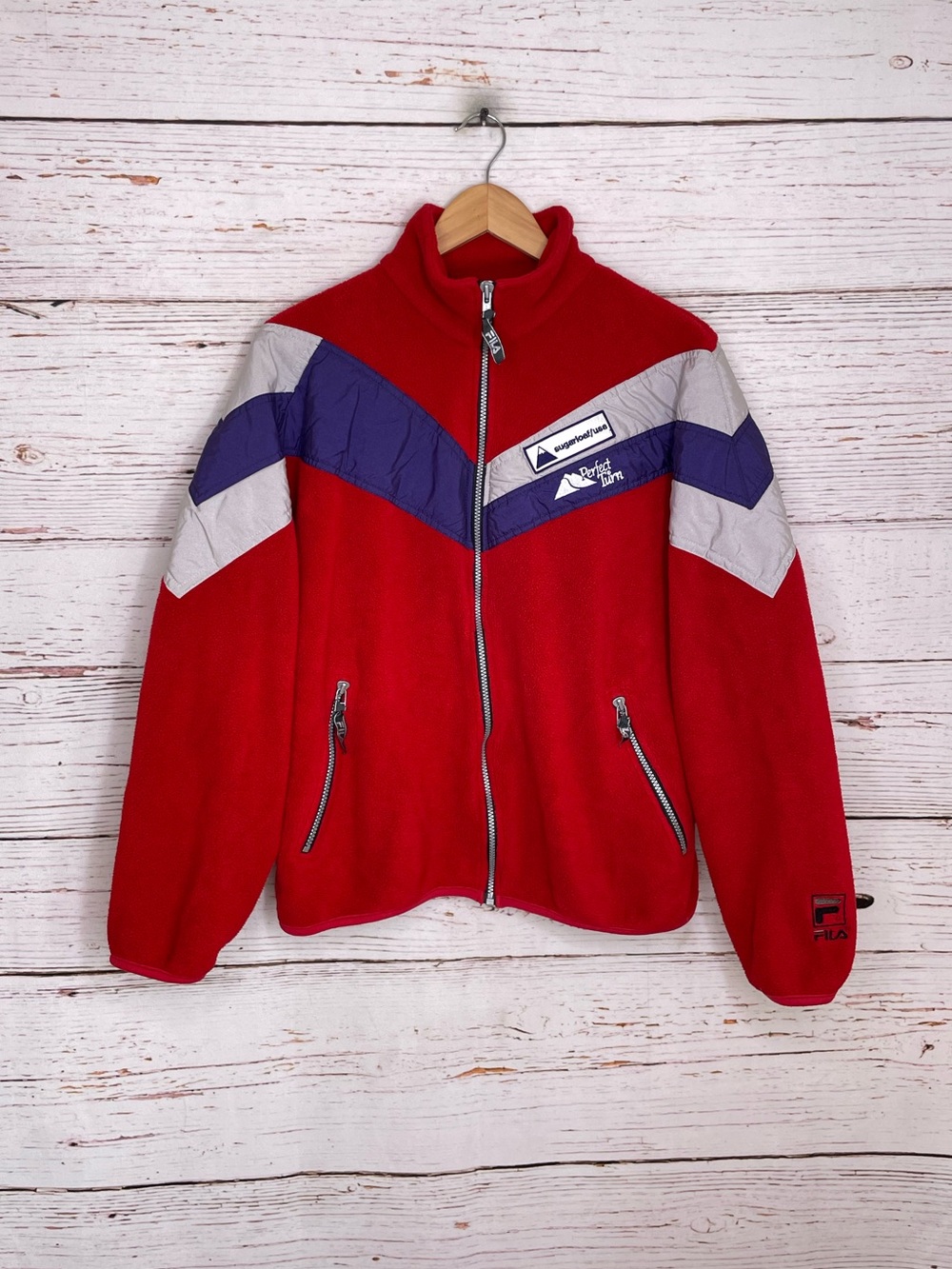 Fila vintage Sugarloaf mountain USA full zip retro fleece jacket